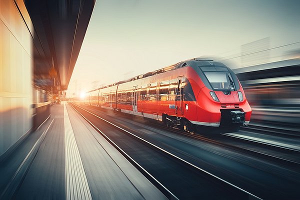 arriving train